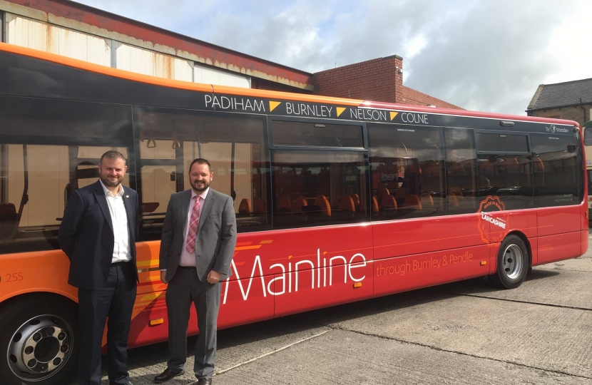 Andrew with the new Mainline bus