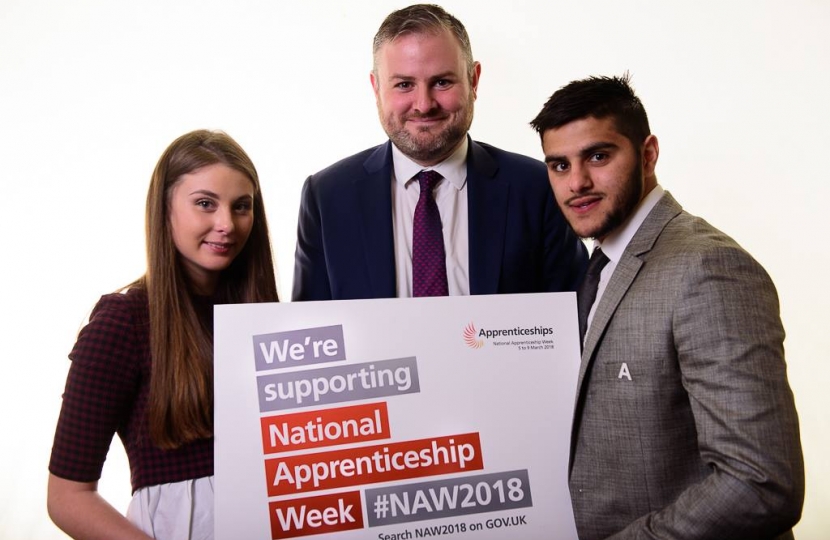Andrew Stephenson supporting National Apprenticeship week