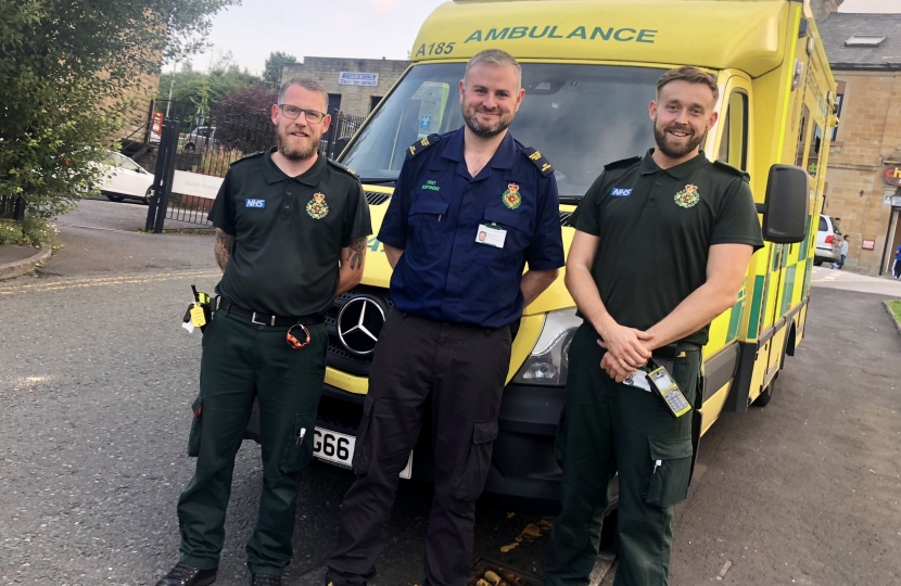 Andrew Stephenson on a 12hour shift with North West Ambulance Service