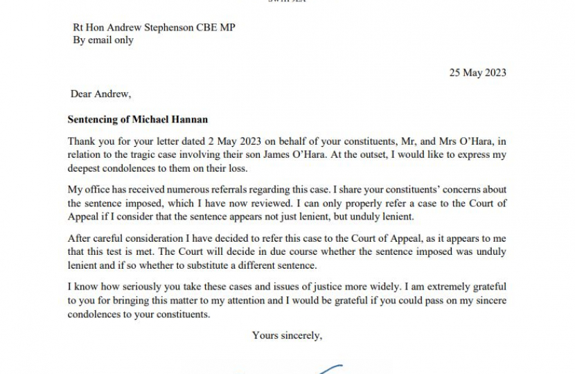 Michael Hannan letter 