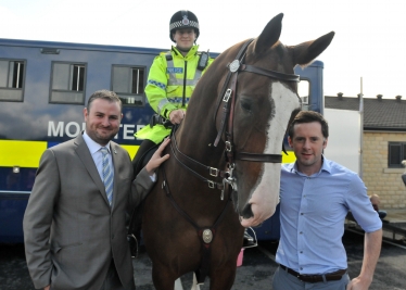 Andrew Stephenson MP with Police