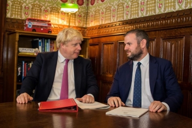 Photo of Andrew Stephenson MP & Boris Johnson MP 